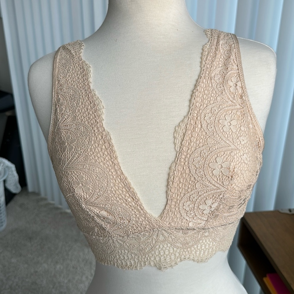 Beige Lace Bandeau